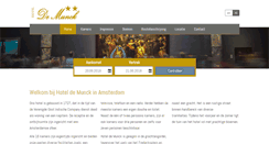 Desktop Screenshot of hoteldemunck.com
